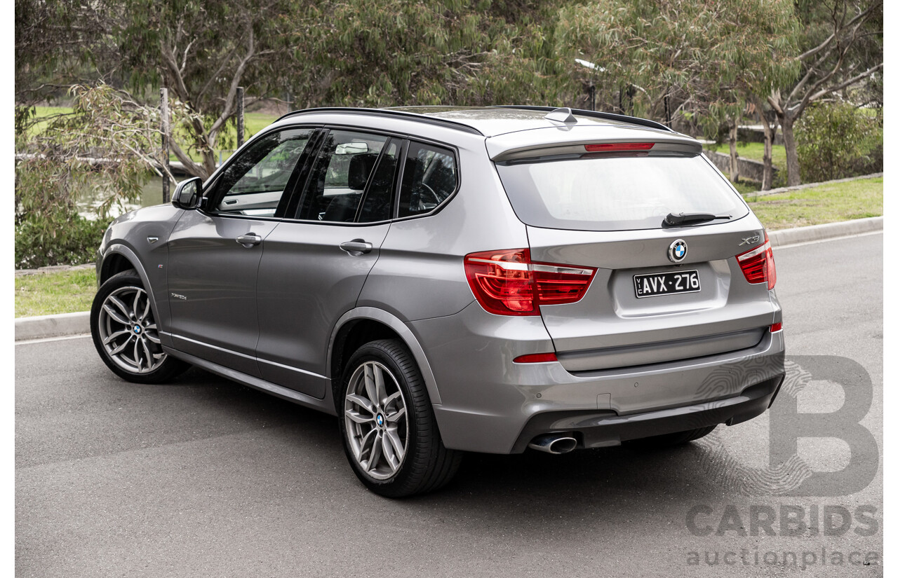 9/2016 BMW X3 X-Drive 20d LCI (AWD) F25 M-Sport Package 4d Wagon Space Grey Metallic Turbo Diesel 2.0L