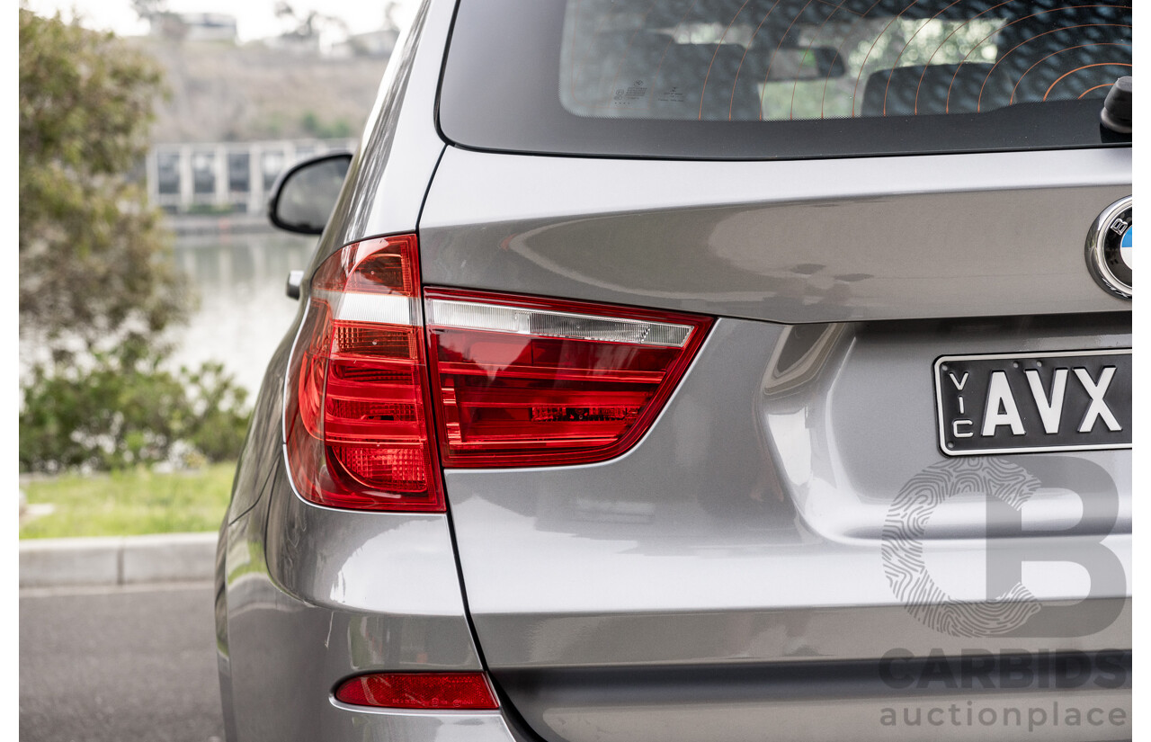 9/2016 BMW X3 X-Drive 20d LCI (AWD) F25 M-Sport Package 4d Wagon Space Grey Metallic Turbo Diesel 2.0L