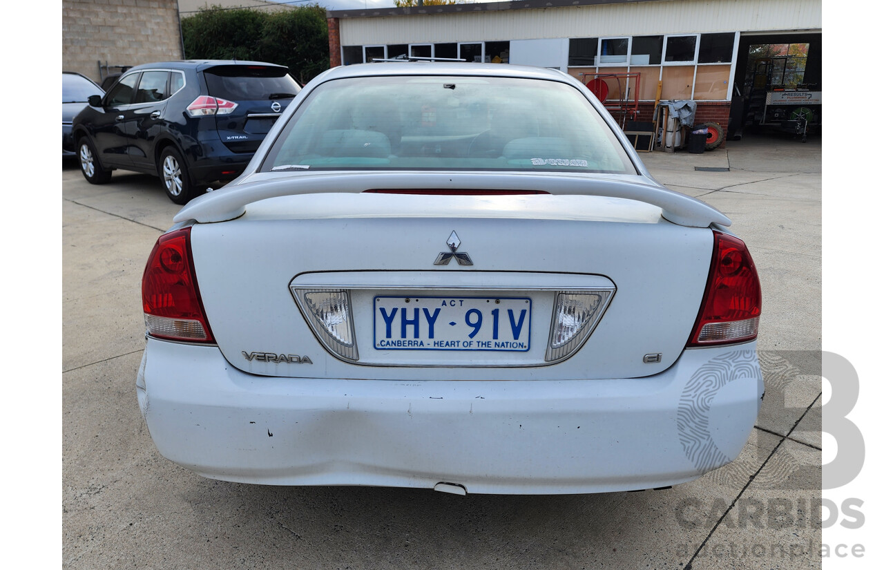 03/2004 Mitsubishi Verada Ei FWD KL 4D Sedan White 3.5L