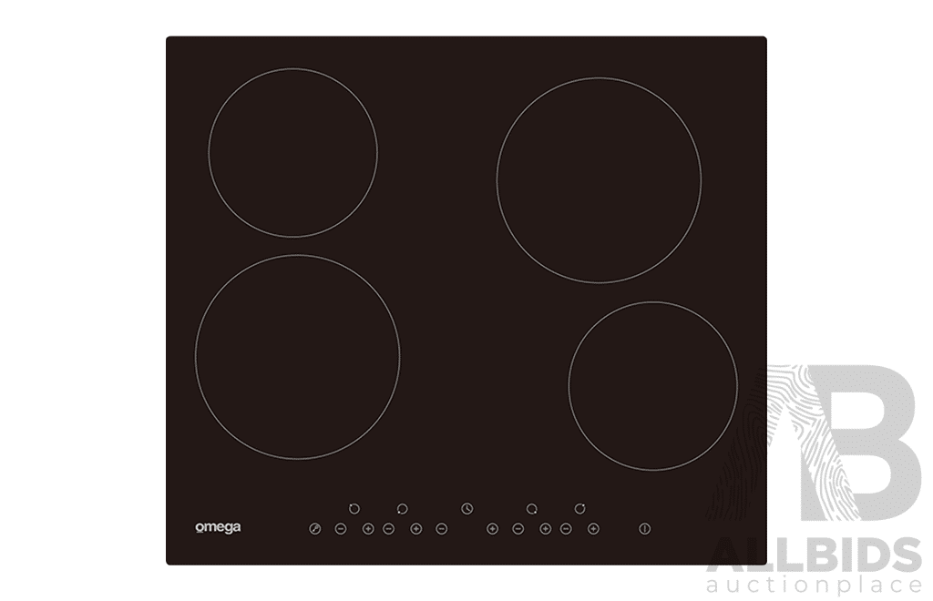 Omega 60cm Ceramic Cooktop - Brand New