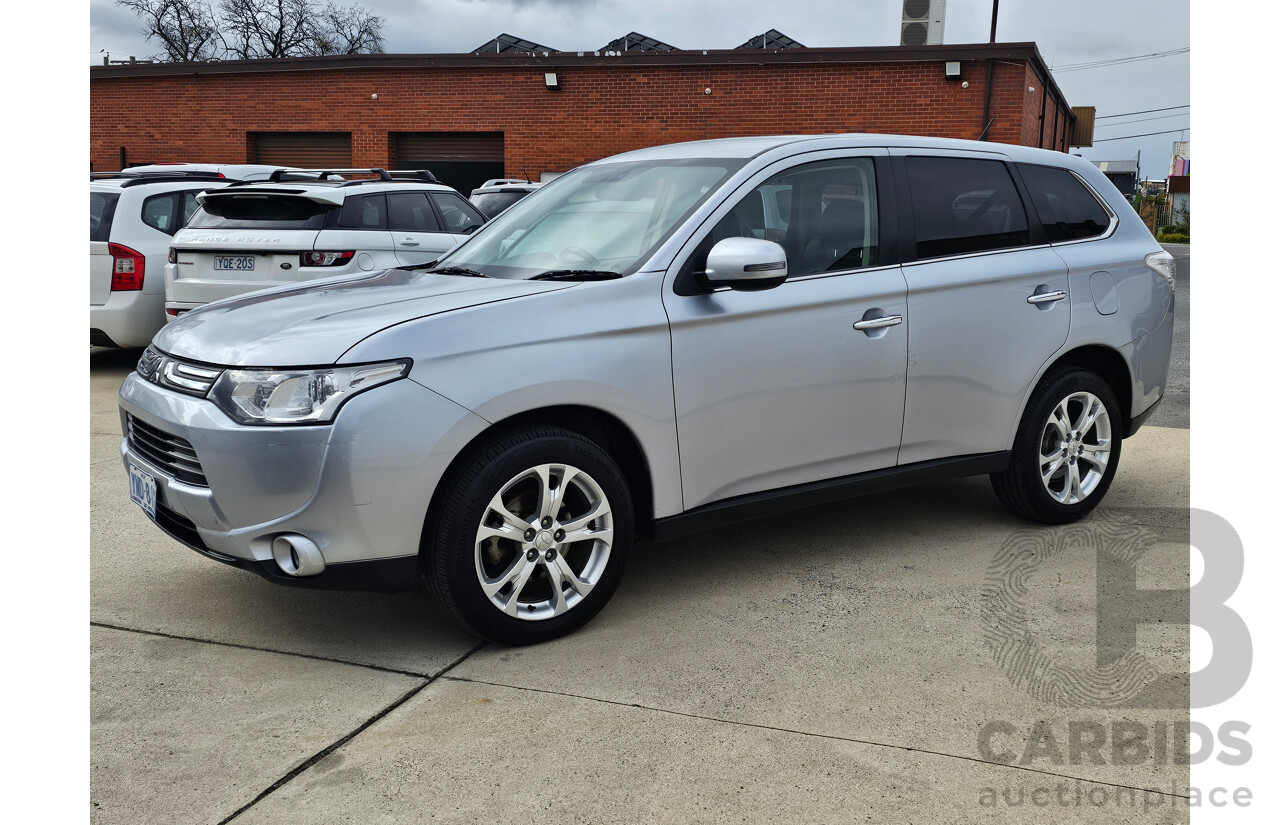 5/2013 Mitsubishi Outlander Aspire (4x4) ZJ 4d Wagon Silver 2.3L