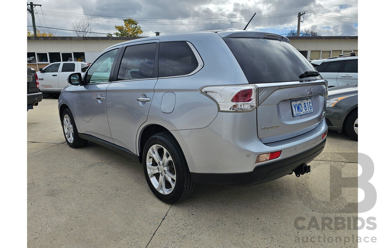 5/2013 Mitsubishi Outlander Aspire (4x4) ZJ 4d Wagon Silver 2.3L
