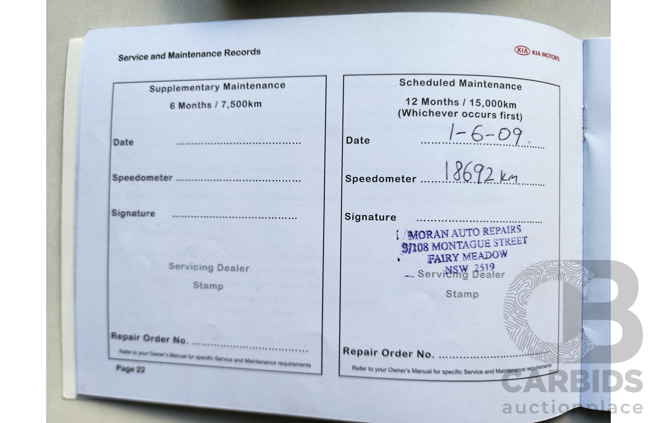 08/2008 Kia Rondo EX FWD UN 4D Wagon White 2.0L