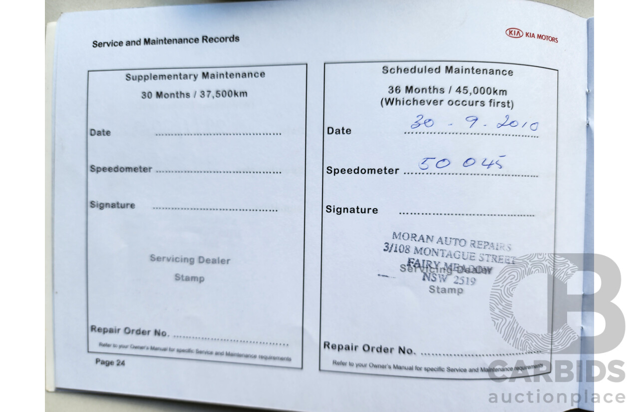 08/2008 Kia Rondo EX FWD UN 4D Wagon White 2.0L