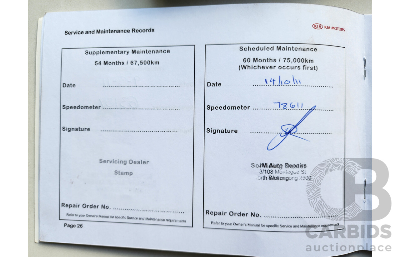 08/2008 Kia Rondo EX FWD UN 4D Wagon White 2.0L