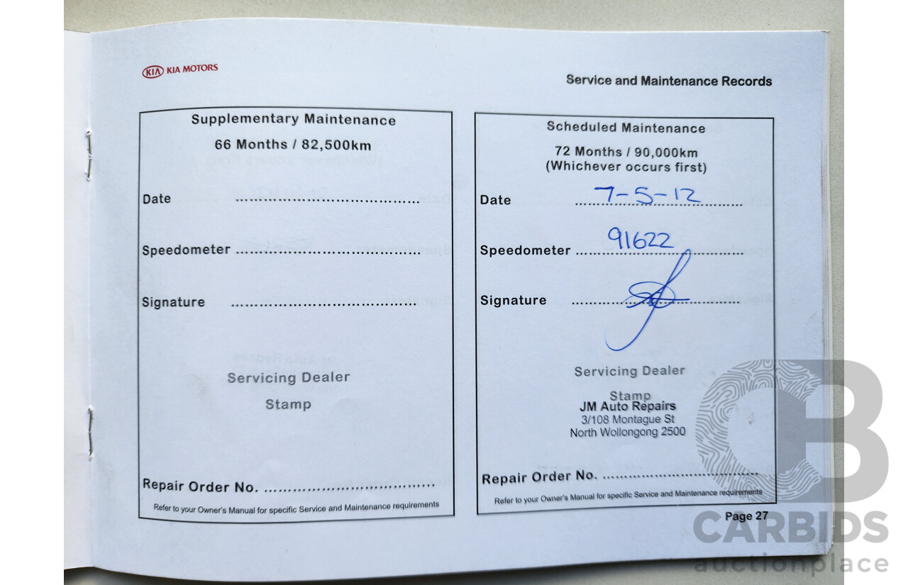 08/2008 Kia Rondo EX FWD UN 4D Wagon White 2.0L