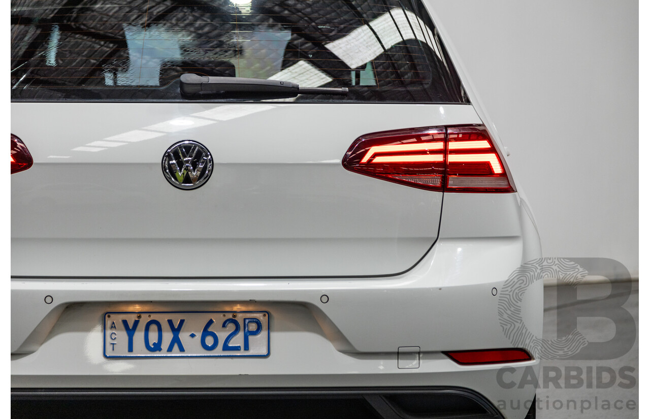 5/2018 Volkswagen Golf 110TSI Trendline MK7.5 AU MY18 5d Hatchback White Turbo 1.4L