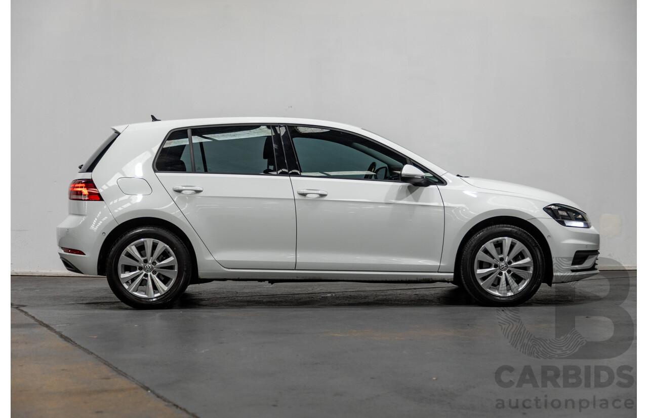 5/2018 Volkswagen Golf 110TSI Trendline MK7.5 AU MY18 5d Hatchback White Turbo 1.4L