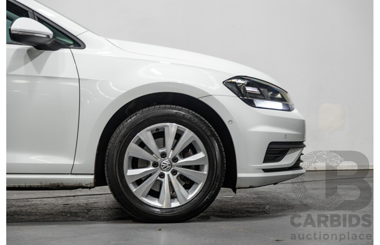 5/2018 Volkswagen Golf 110TSI Trendline MK7.5 AU MY18 5d Hatchback White Turbo 1.4L
