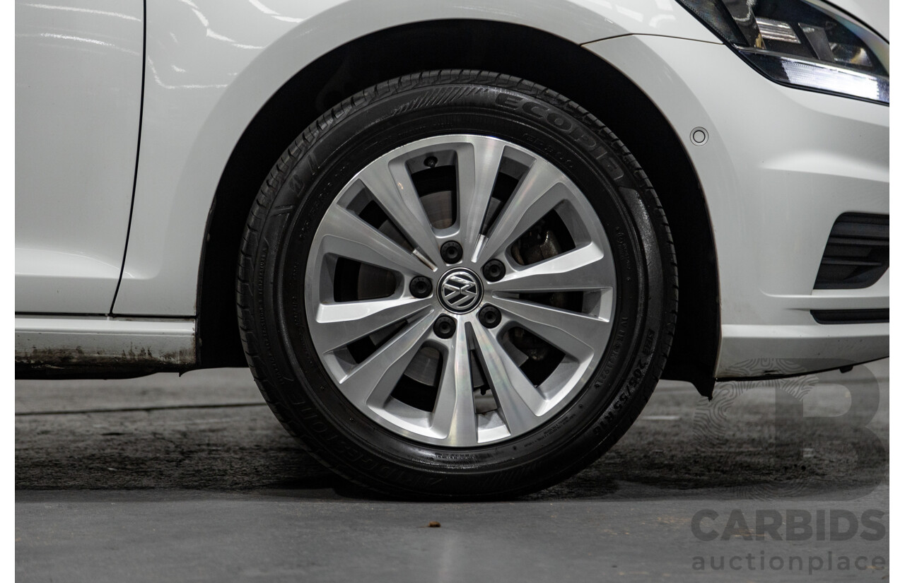 5/2018 Volkswagen Golf 110TSI Trendline MK7.5 AU MY18 5d Hatchback White Turbo 1.4L