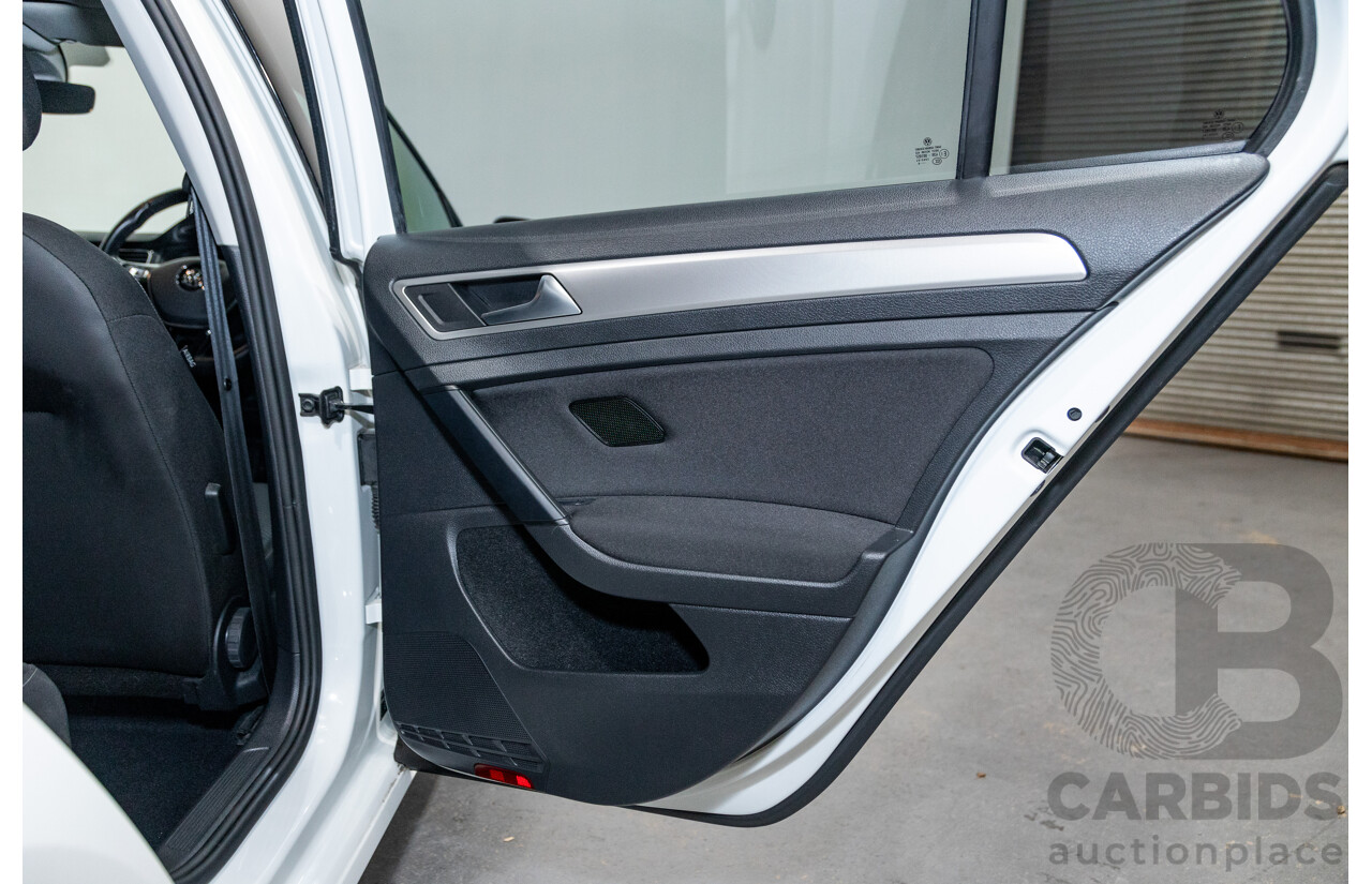 5/2018 Volkswagen Golf 110TSI Trendline MK7.5 AU MY18 5d Hatchback White Turbo 1.4L