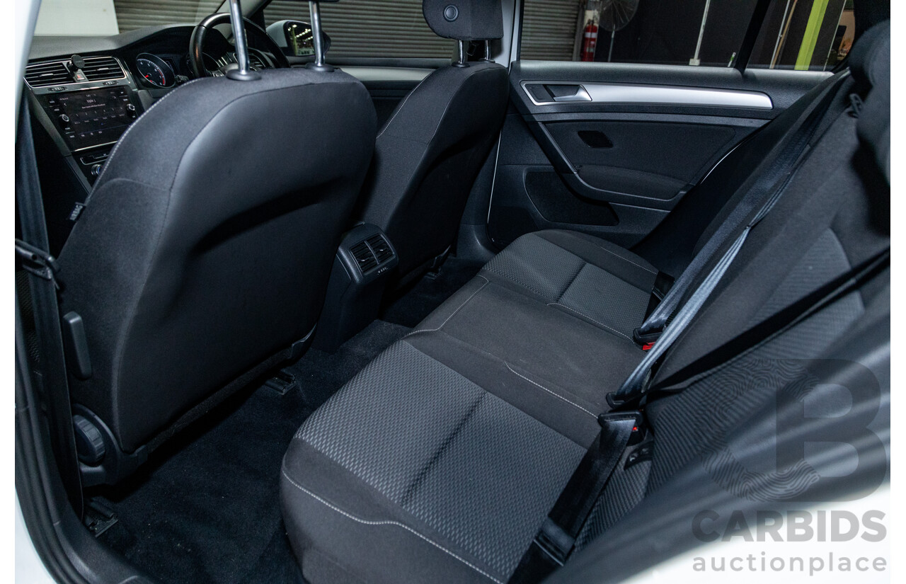 5/2018 Volkswagen Golf 110TSI Trendline MK7.5 AU MY18 5d Hatchback White Turbo 1.4L