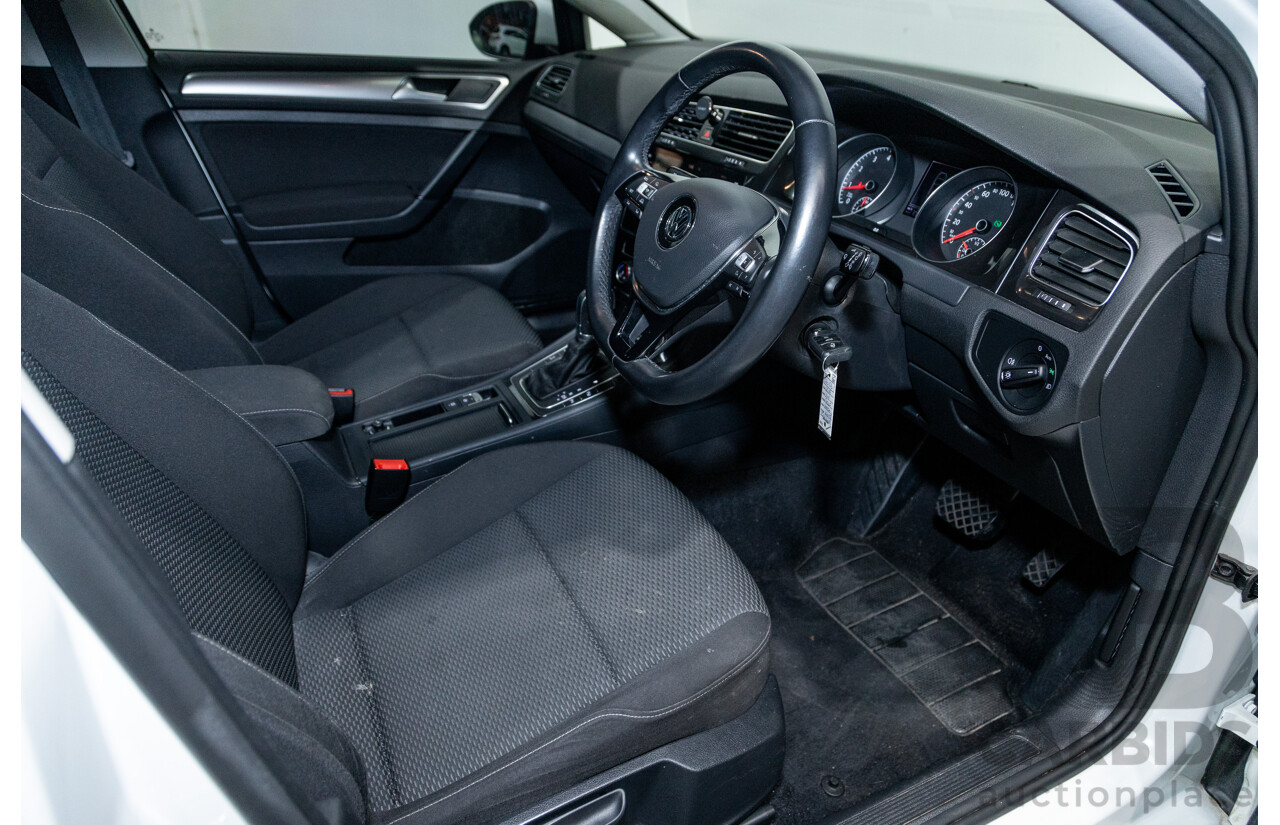 5/2018 Volkswagen Golf 110TSI Trendline MK7.5 AU MY18 5d Hatchback White Turbo 1.4L