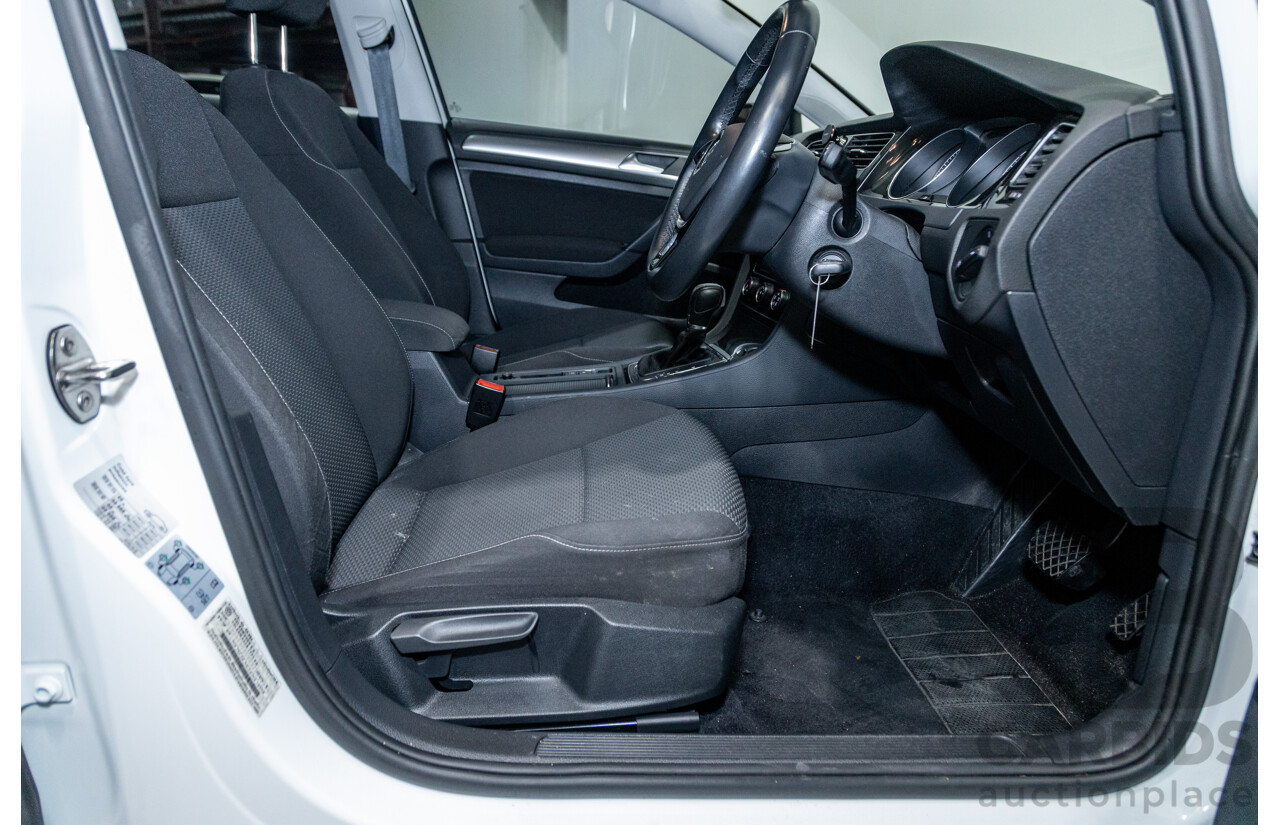 5/2018 Volkswagen Golf 110TSI Trendline MK7.5 AU MY18 5d Hatchback White Turbo 1.4L