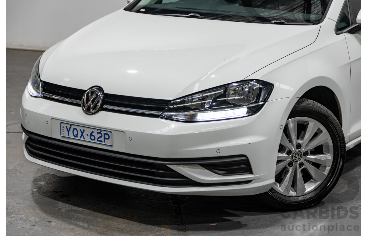 5/2018 Volkswagen Golf 110TSI Trendline MK7.5 AU MY18 5d Hatchback White Turbo 1.4L