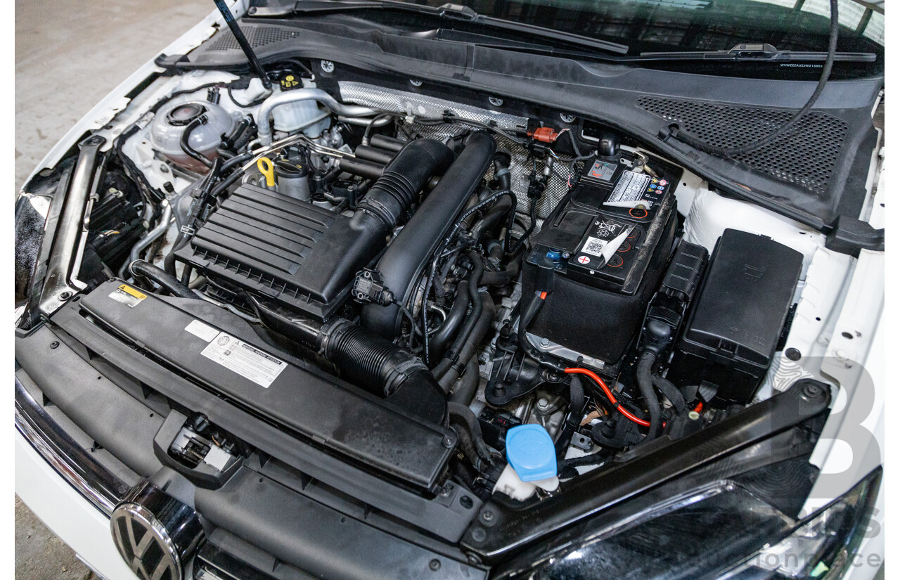 5/2018 Volkswagen Golf 110TSI Trendline MK7.5 AU MY18 5d Hatchback White Turbo 1.4L