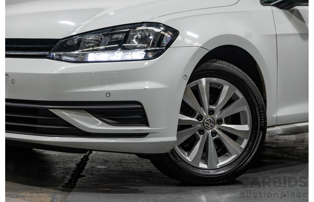 5/2018 Volkswagen Golf 110TSI Trendline MK7.5 AU MY18 5d Hatchback White Turbo 1.4L