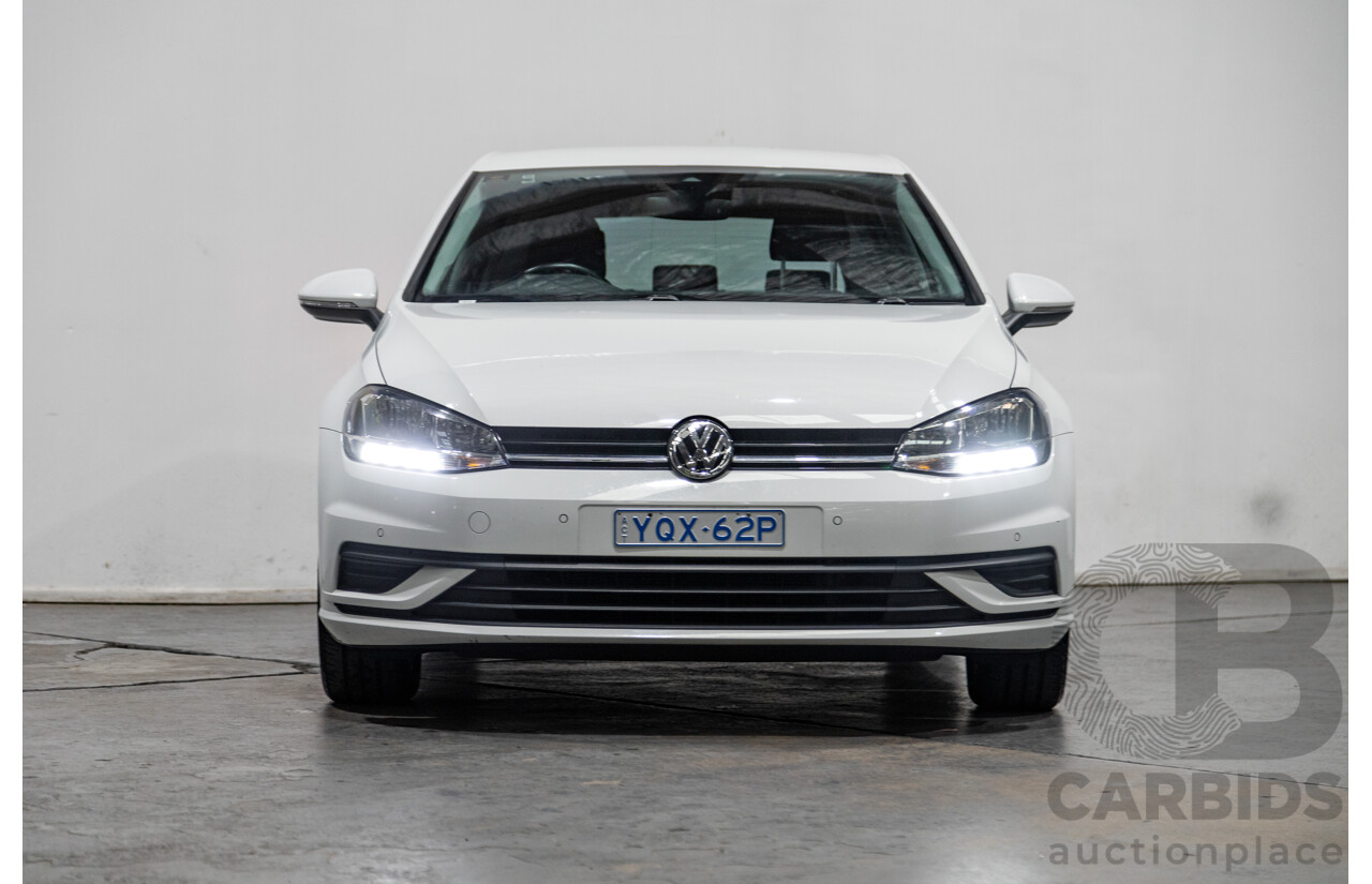 5/2018 Volkswagen Golf 110TSI Trendline MK7.5 AU MY18 5d Hatchback White Turbo 1.4L