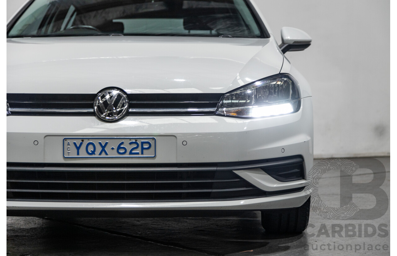 5/2018 Volkswagen Golf 110TSI Trendline MK7.5 AU MY18 5d Hatchback White Turbo 1.4L
