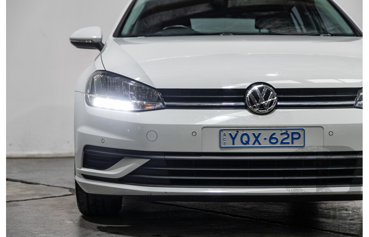 5/2018 Volkswagen Golf 110TSI Trendline MK7.5 AU MY18 5d Hatchback White Turbo 1.4L