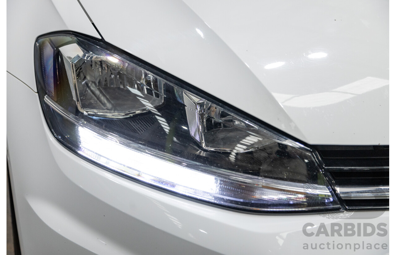 5/2018 Volkswagen Golf 110TSI Trendline MK7.5 AU MY18 5d Hatchback White Turbo 1.4L
