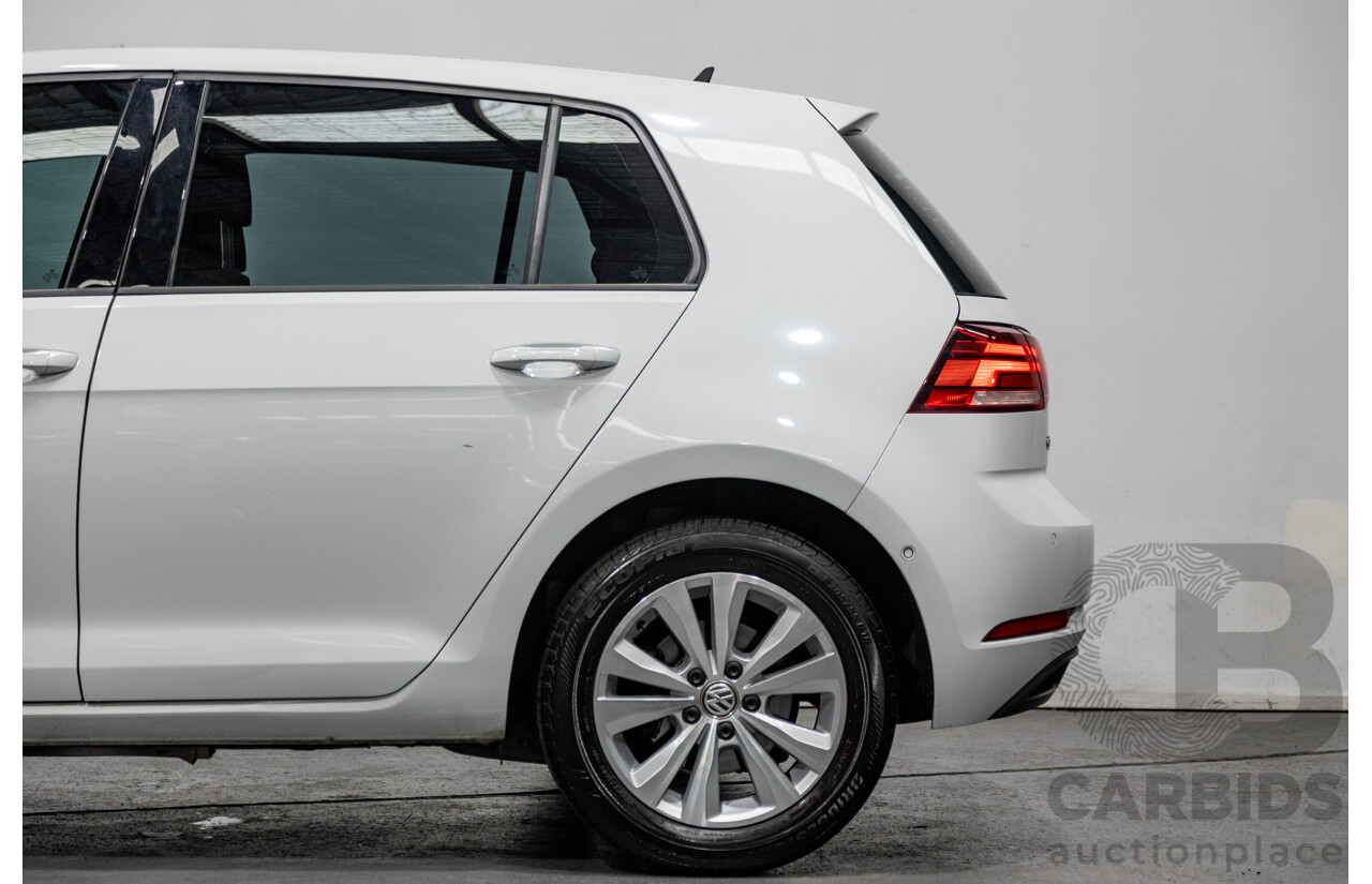 5/2018 Volkswagen Golf 110TSI Trendline MK7.5 AU MY18 5d Hatchback White Turbo 1.4L