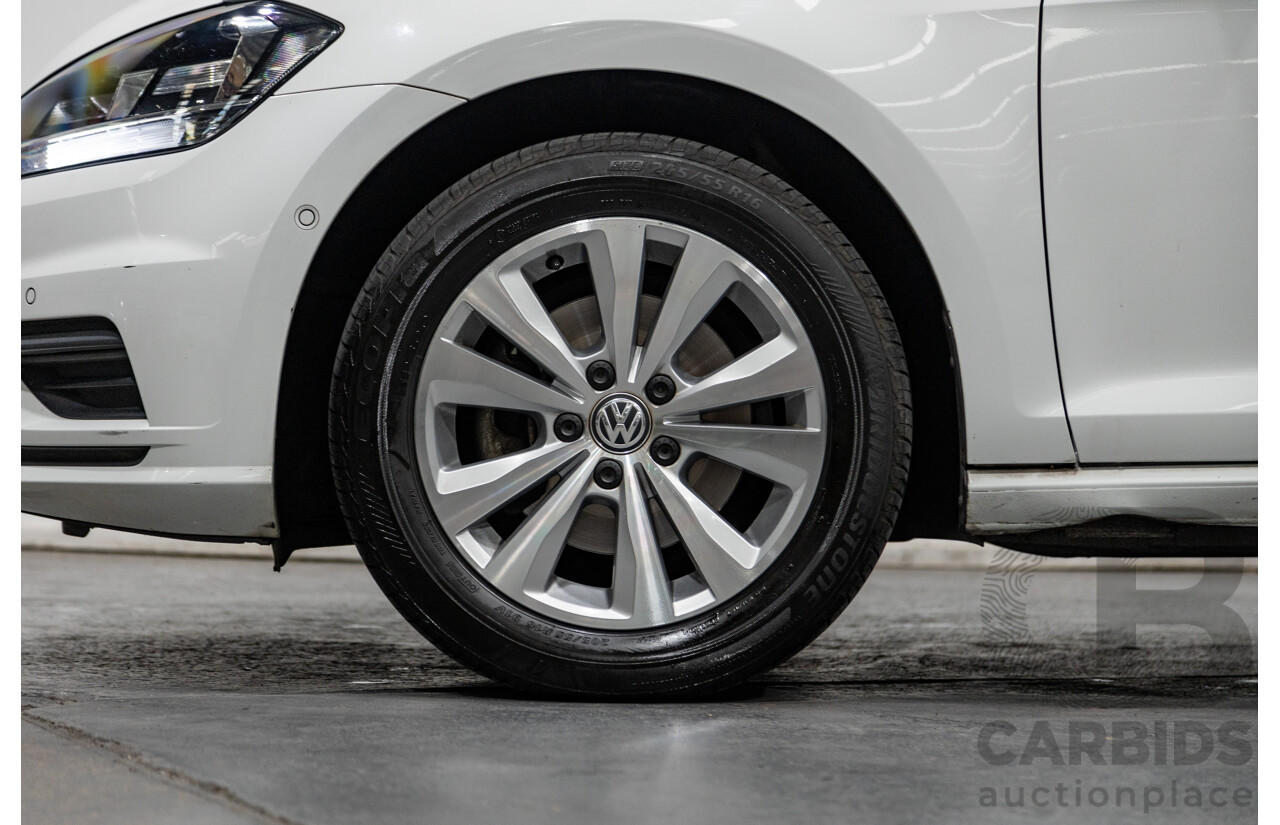 5/2018 Volkswagen Golf 110TSI Trendline MK7.5 AU MY18 5d Hatchback White Turbo 1.4L