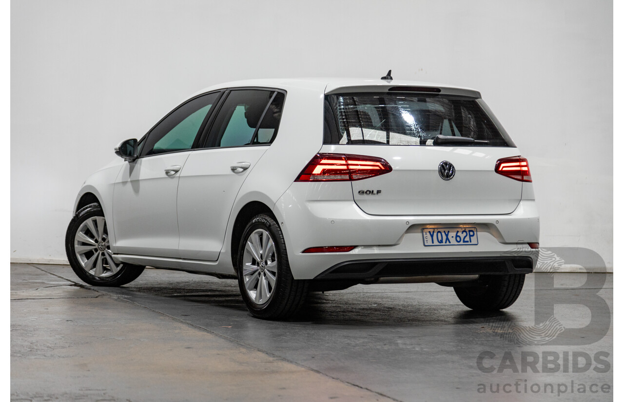 5/2018 Volkswagen Golf 110TSI Trendline MK7.5 AU MY18 5d Hatchback White Turbo 1.4L