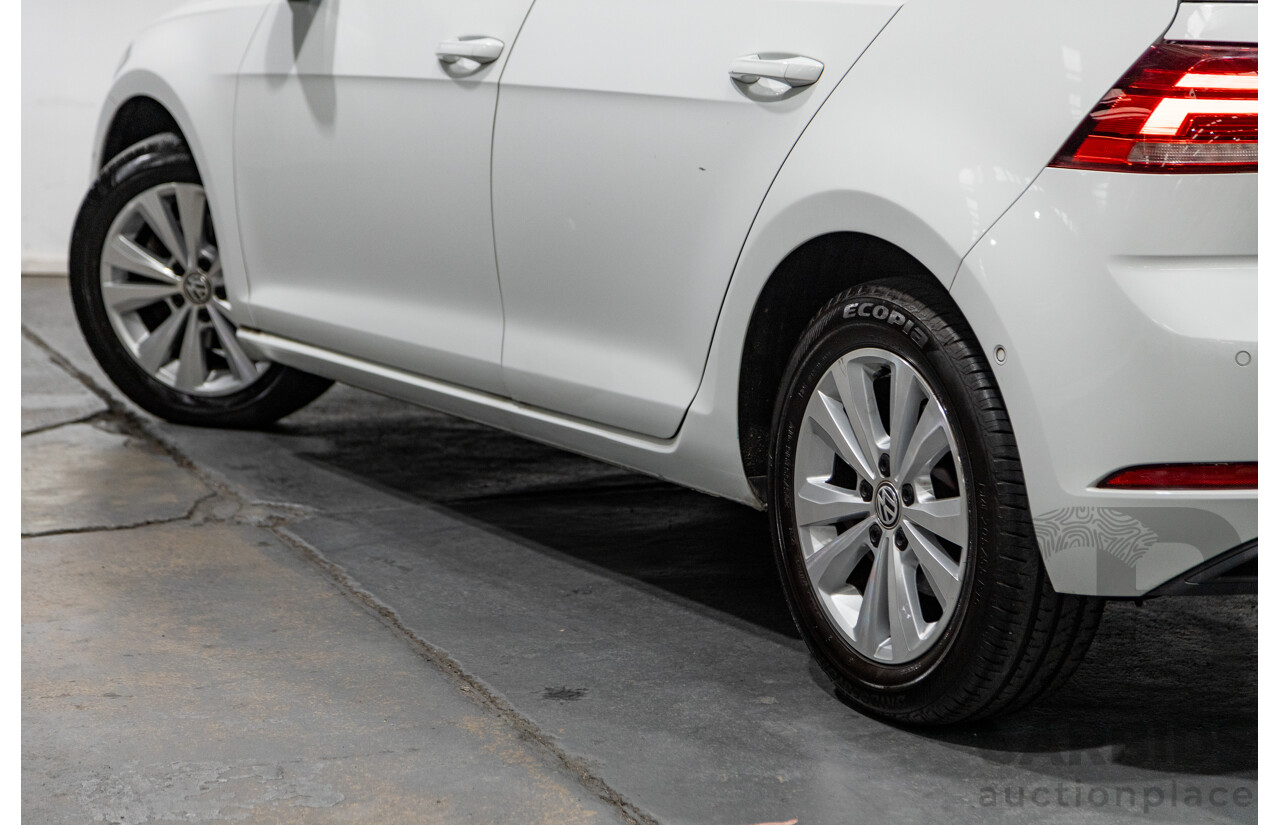 5/2018 Volkswagen Golf 110TSI Trendline MK7.5 AU MY18 5d Hatchback White Turbo 1.4L