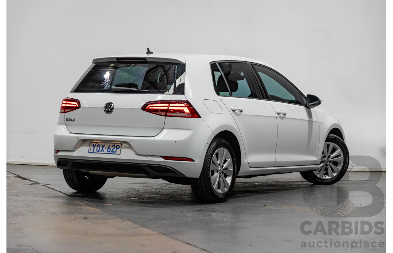 5/2018 Volkswagen Golf 110TSI Trendline MK7.5 AU MY18 5d Hatchback White Turbo 1.4L
