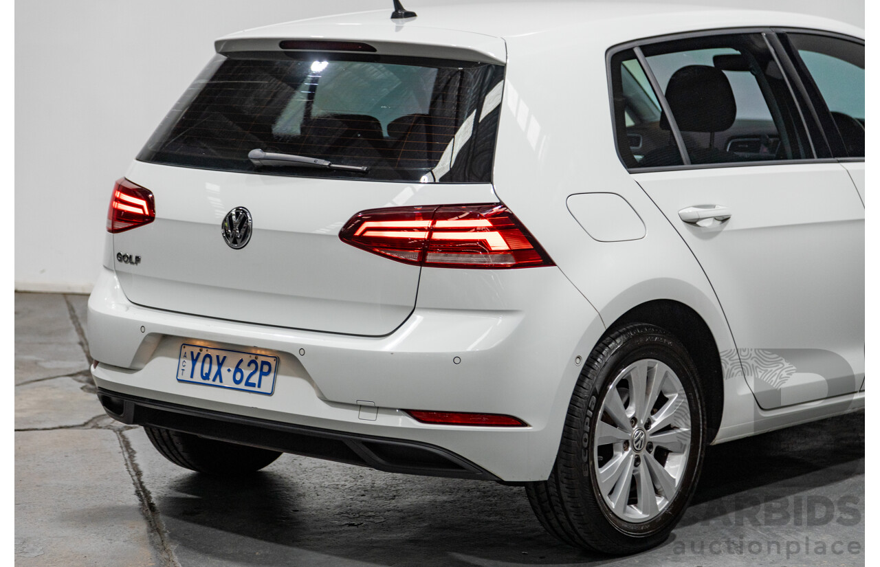 5/2018 Volkswagen Golf 110TSI Trendline MK7.5 AU MY18 5d Hatchback White Turbo 1.4L