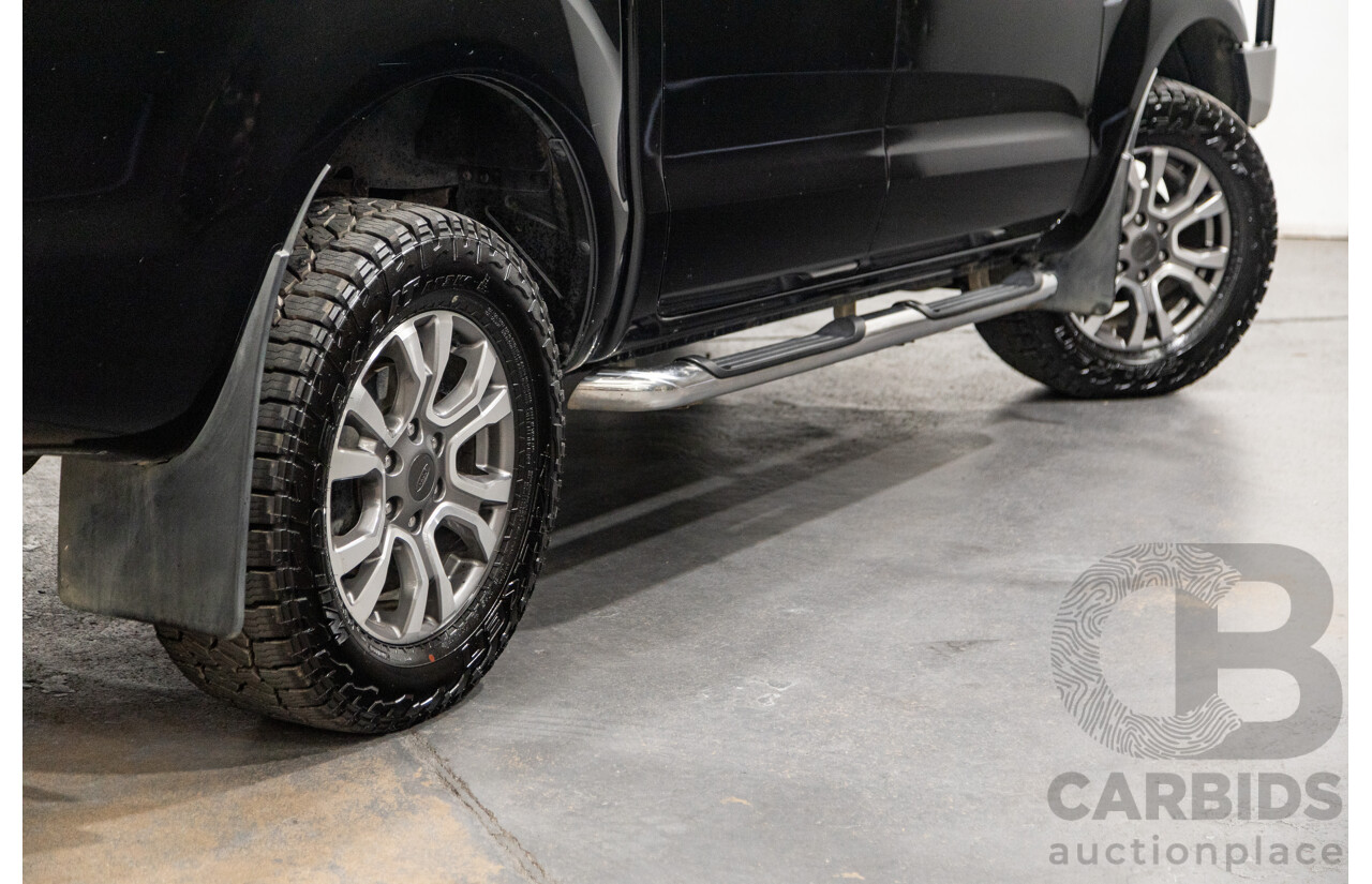 6/2013 Ford Ranger XLT 3.2 (4x4) PX 4d Dual Cab Utility Black Turbo Diesel 3.2L