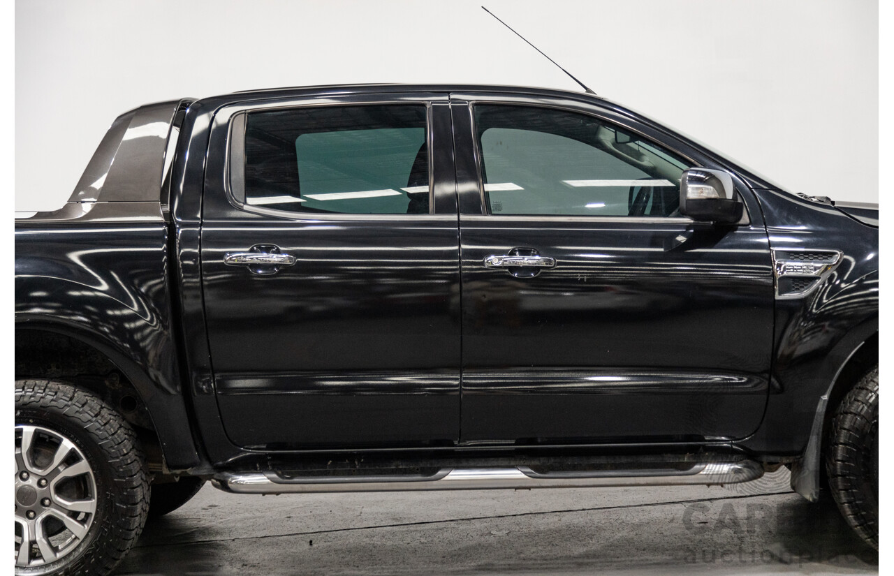 6/2013 Ford Ranger XLT 3.2 (4x4) PX 4d Dual Cab Utility Black Turbo Diesel 3.2L