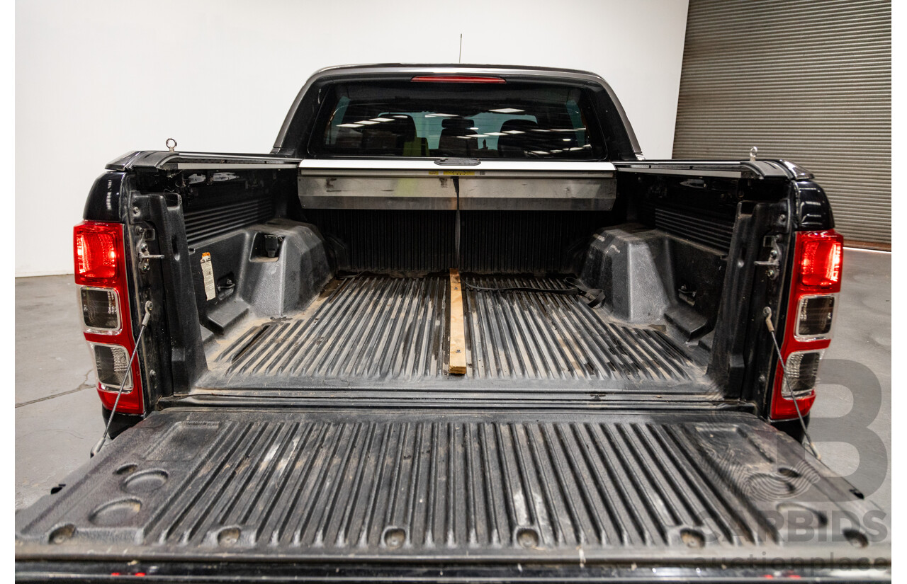 6/2013 Ford Ranger XLT 3.2 (4x4) PX 4d Dual Cab Utility Black Turbo Diesel 3.2L