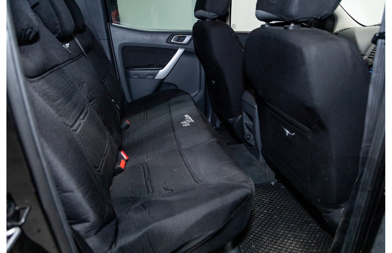 6/2013 Ford Ranger XLT 3.2 (4x4) PX 4d Dual Cab Utility Black Turbo Diesel 3.2L