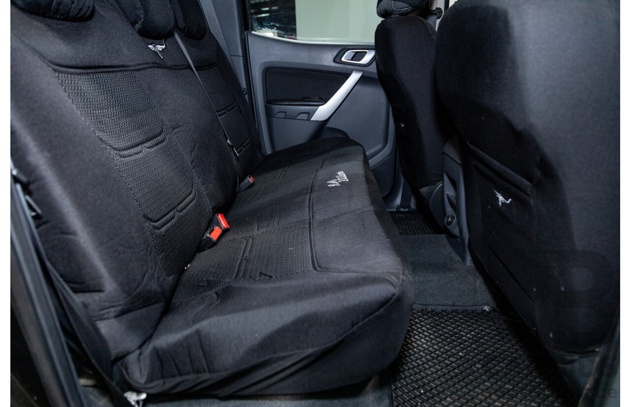 6/2013 Ford Ranger XLT 3.2 (4x4) PX 4d Dual Cab Utility Black Turbo Diesel 3.2L