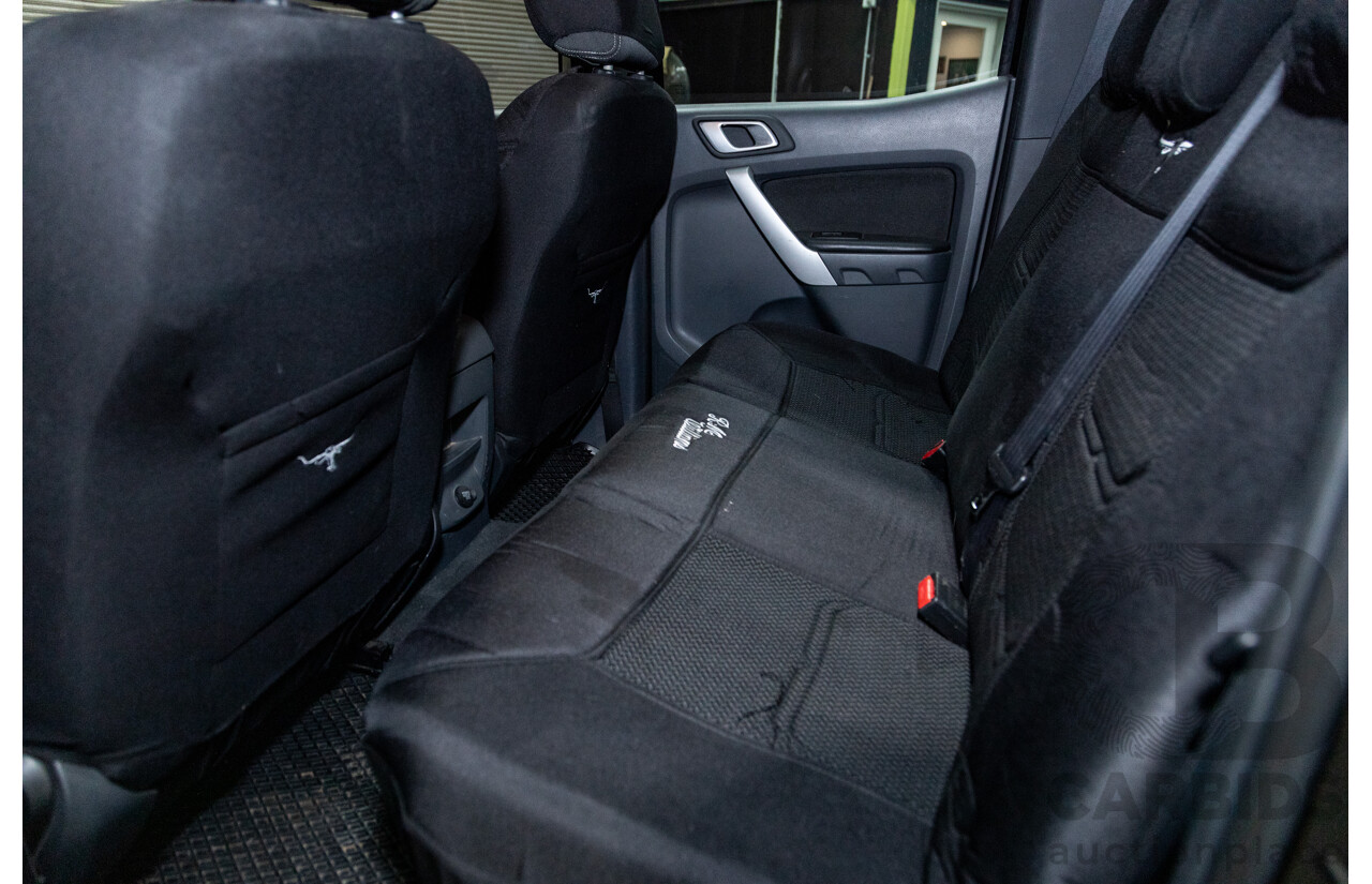 6/2013 Ford Ranger XLT 3.2 (4x4) PX 4d Dual Cab Utility Black Turbo Diesel 3.2L