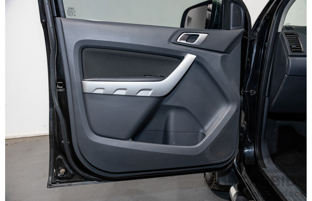 6/2013 Ford Ranger XLT 3.2 (4x4) PX 4d Dual Cab Utility Black Turbo Diesel 3.2L