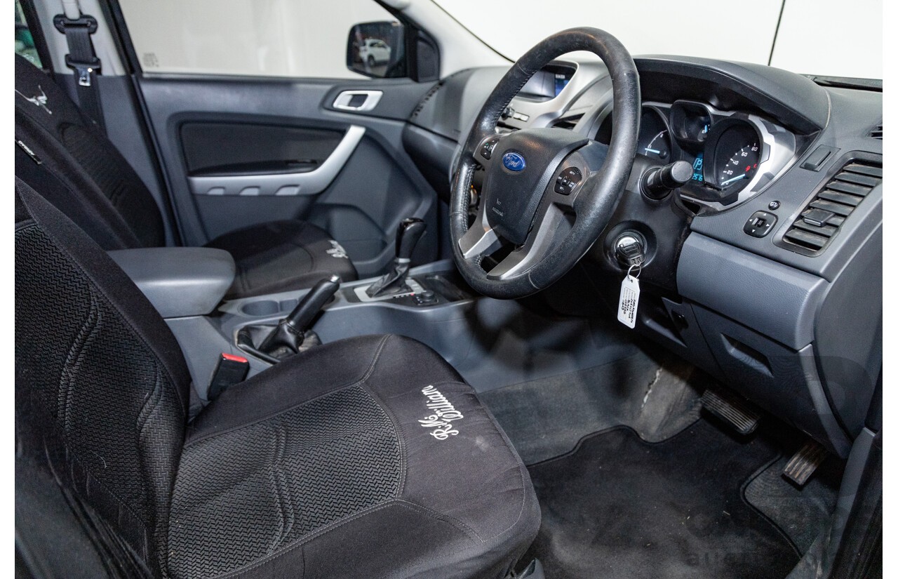 6/2013 Ford Ranger XLT 3.2 (4x4) PX 4d Dual Cab Utility Black Turbo Diesel 3.2L