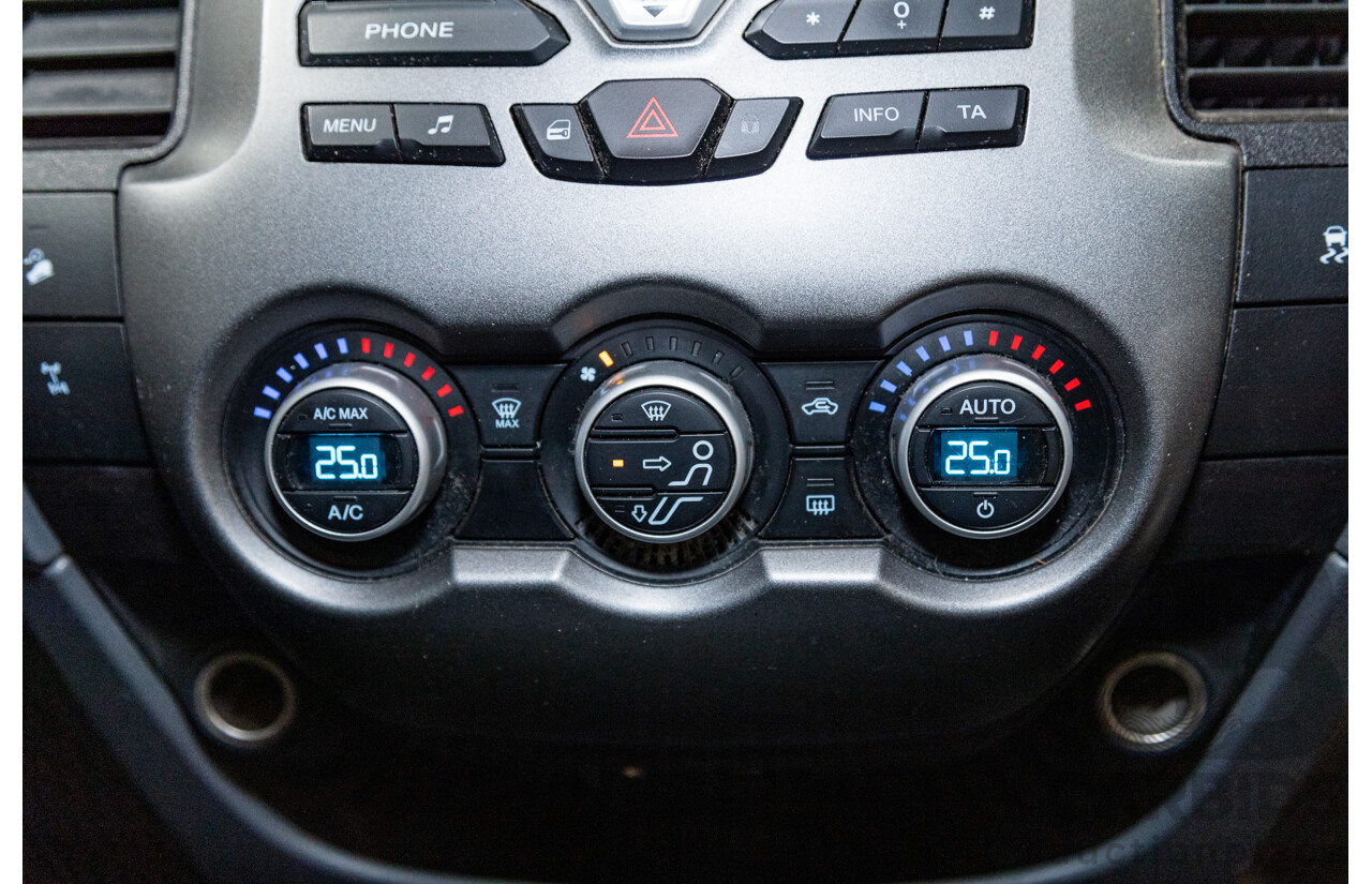 6/2013 Ford Ranger XLT 3.2 (4x4) PX 4d Dual Cab Utility Black Turbo Diesel 3.2L