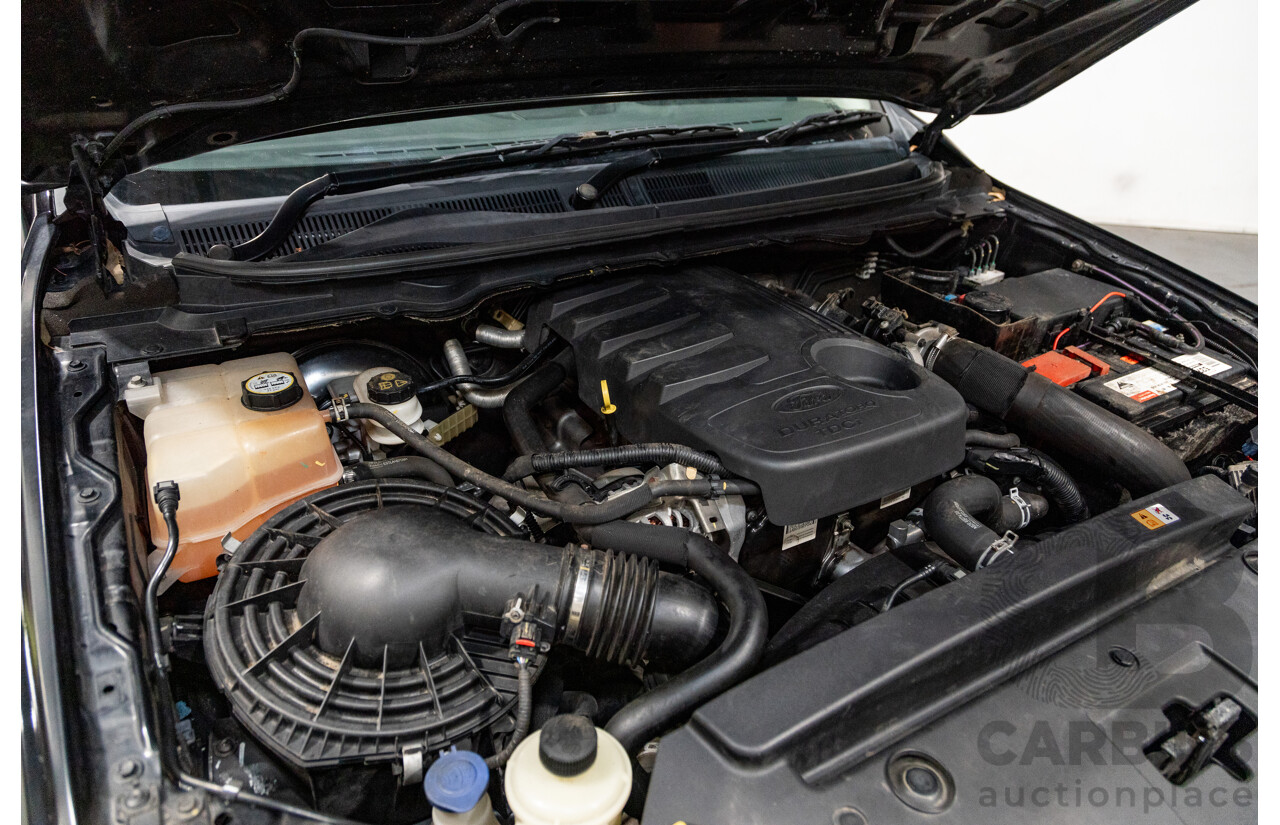 6/2013 Ford Ranger XLT 3.2 (4x4) PX 4d Dual Cab Utility Black Turbo Diesel 3.2L