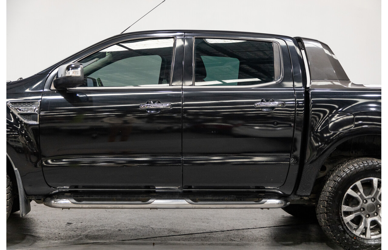 6/2013 Ford Ranger XLT 3.2 (4x4) PX 4d Dual Cab Utility Black Turbo Diesel 3.2L