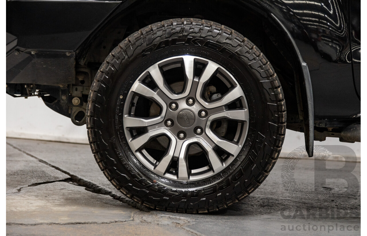 6/2013 Ford Ranger XLT 3.2 (4x4) PX 4d Dual Cab Utility Black Turbo Diesel 3.2L