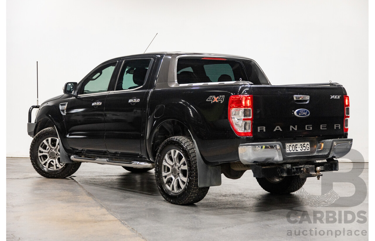 6/2013 Ford Ranger XLT 3.2 (4x4) PX 4d Dual Cab Utility Black Turbo Diesel 3.2L
