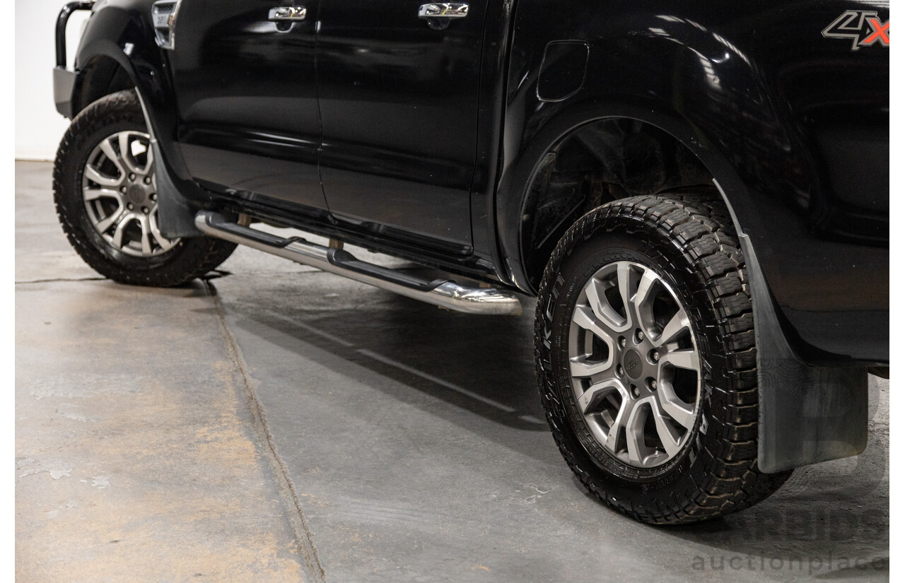 6/2013 Ford Ranger XLT 3.2 (4x4) PX 4d Dual Cab Utility Black Turbo Diesel 3.2L