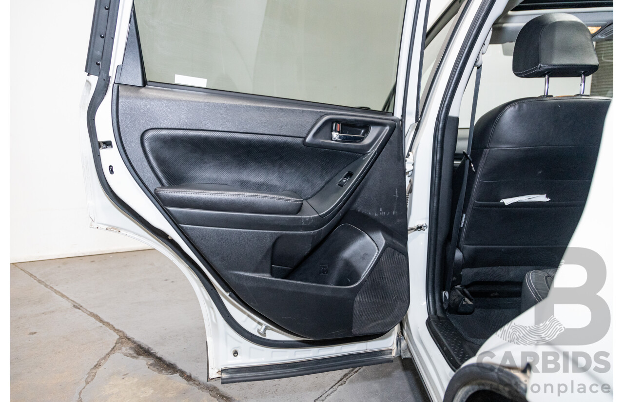 8/2016 Subaru Forester 2.0d-S (AWD) MY16 4d Wagon Pearl White Metallic Turbo Diesel 2.0L