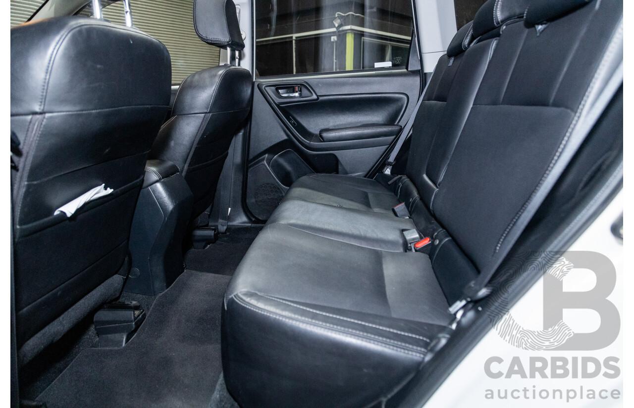 8/2016 Subaru Forester 2.0d-S (AWD) MY16 4d Wagon Pearl White Metallic Turbo Diesel 2.0L