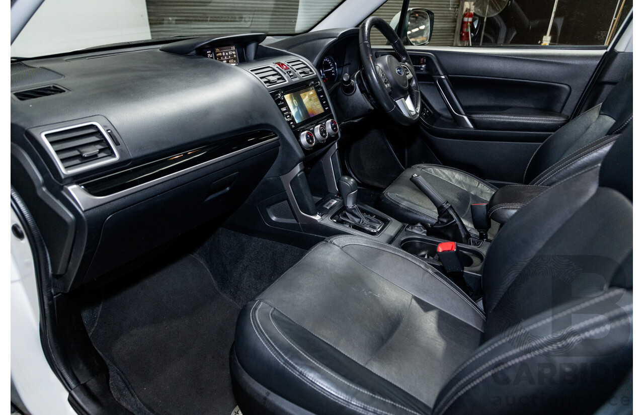 8/2016 Subaru Forester 2.0d-S (AWD) MY16 4d Wagon Pearl White Metallic Turbo Diesel 2.0L