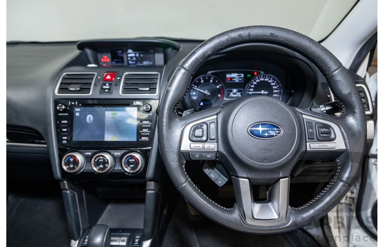 8/2016 Subaru Forester 2.0d-S (AWD) MY16 4d Wagon Pearl White Metallic Turbo Diesel 2.0L