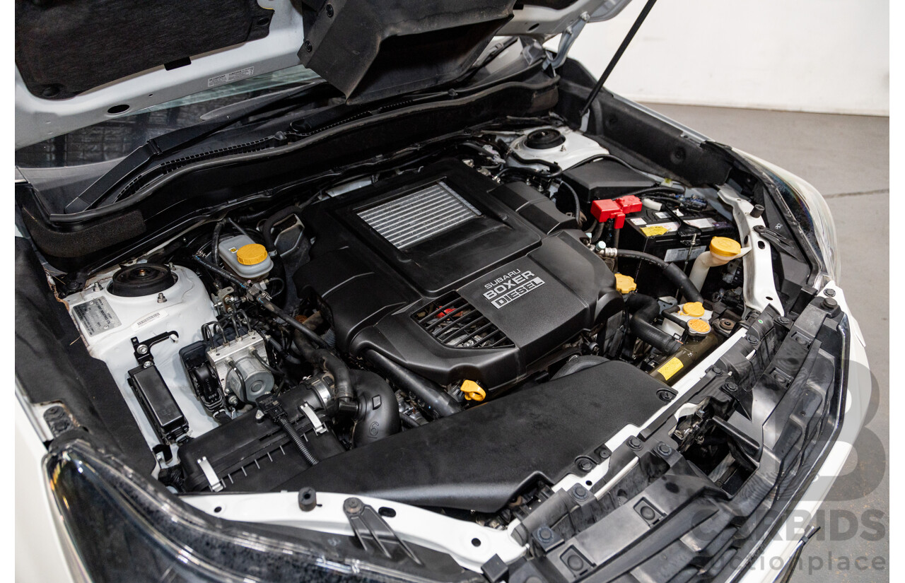 8/2016 Subaru Forester 2.0d-S (AWD) MY16 4d Wagon Pearl White Metallic Turbo Diesel 2.0L